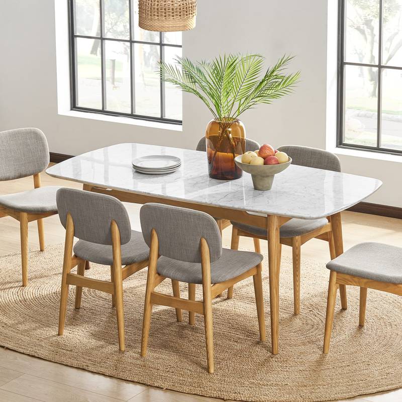 Natural Finish Wooden Dining Set – Minimalist & Premium Look